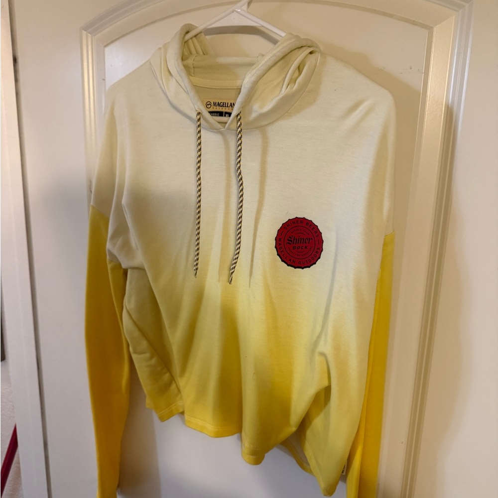 Women's Magellan x Shiner Bock Limited Edition Yellow Ombre Cropped Hoodie